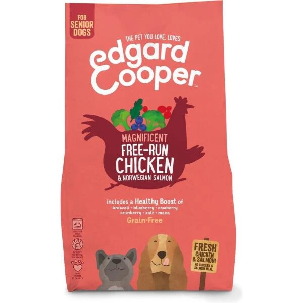 Edgard & Cooper Hondenvoer Senior Met Verse Scharrelkip En Noorse Zalm - 12 Kg 3 Edgard & Cooper Hondenvoer Senior Met Verse Scharrelkip En Noorse Zalm - 12 Kg