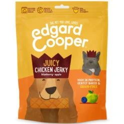 Edgard & Cooper Hondensnack Jerky Sappige Kip - 150 G