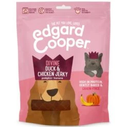 Edgard & Cooper Hondensnack Jerky Goddelijke Eend En Kip - 150 G