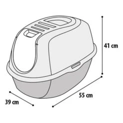 Kattenbak Plato Zwart - 39 X 55 X 41 Cm -Boerderijdieren Winkel 1607088214 3 600