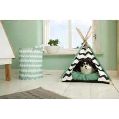 Kattenhuis Tipi Tent Kioni - 50 × 50 × 70 Cm -Boerderijdieren Winkel 1612968474 2 600