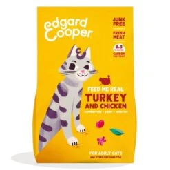 Edgard & Cooper Kattenvoer Adult Met Verse Scharrelkalkoen En Kip - 2 Kg