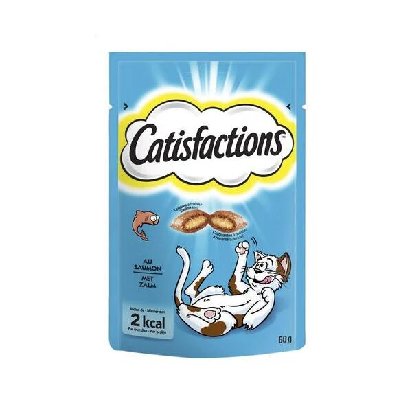Catisfactions Kattensnoepjes Met Zalm - 60 Gram 3 Catisfactions Kattensnoepjes Met Zalm - 60 Gram