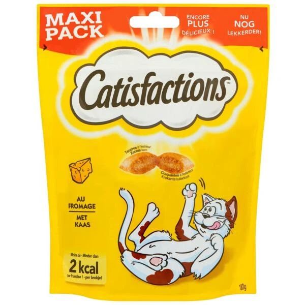 Catisfactions Kattensnoepjes Met Kaas - 180 Gram 3 Catisfactions Kattensnoepjes Met Kaas - 180 Gram