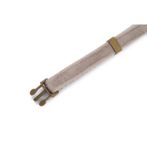 Halsband Hond 'Velura' Fluweel Grijs 20-30 Cm - Designed By Lotte 5 Halsband Hond 'Velura' Fluweel Grijs 20-30 Cm - Designed By Lotte - Afbeelding 3