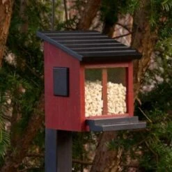 Eekhoornvoederhuisje Rood -Boerderijdieren Winkel eekhoornvoedersilo rood 1484055067 2 600
