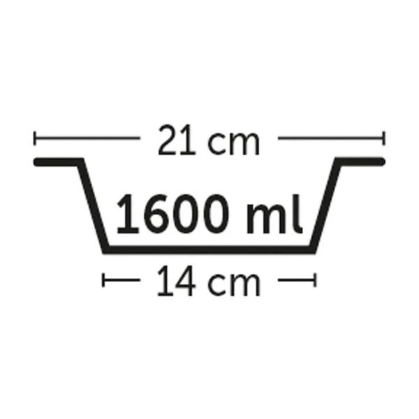 Eetpot Inox - 1600 Ml 4 Eetpot Inox - 1600 Ml - Afbeelding 2