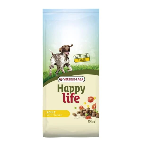 VERSELE-LAGA Hondenvoer Happy Life ADULT Kip - 15 Kg 3 VERSELE-LAGA Hondenvoer Happy Life ADULT Kip - 15 Kg