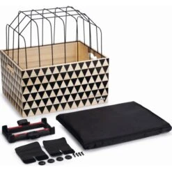 Hondenfietsmand Met Kap Hout 45 × 33 × 45 Cm - Touring
