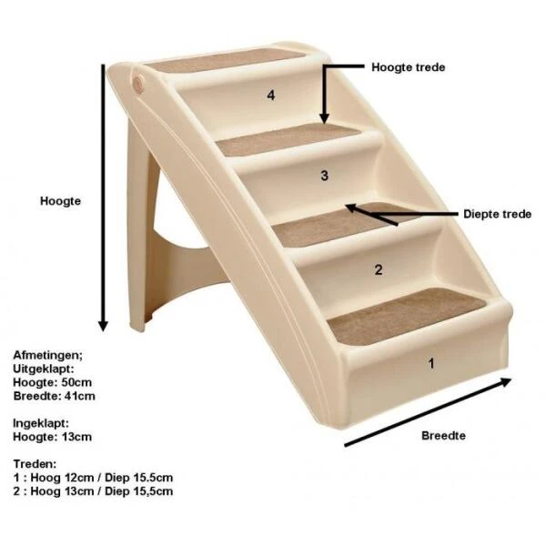 Hondentrap Inklapbaar 5 Hondentrap Inklapbaar - Afbeelding 3