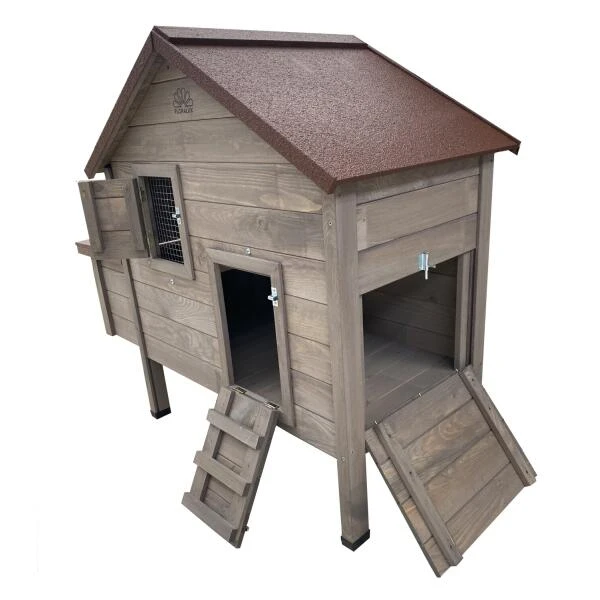 Kippenhok Chalet Flora Met Legnest - 126 × 62 × 107 Cm 3 Kippenhok Chalet Flora Met Legnest - 126 × 62 × 107 Cm