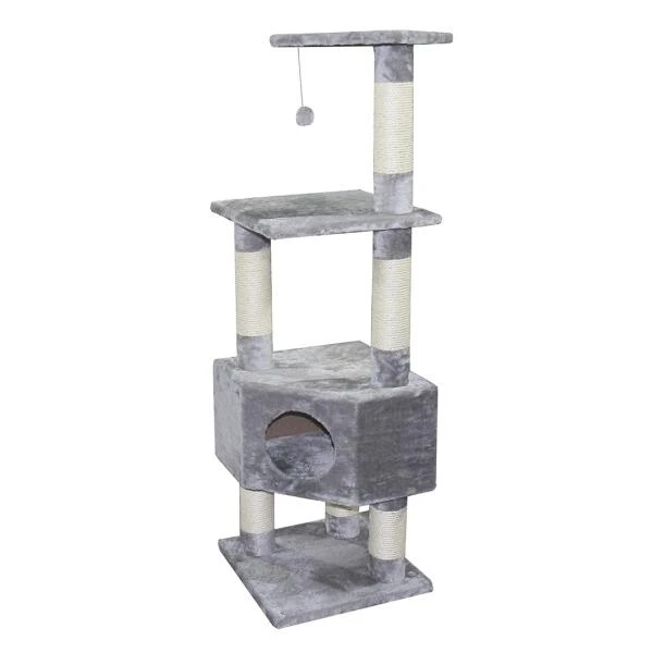 Krabpaal Classictree Loonaa Grijs 40 × 40 × 135 Cm 3 Krabpaal Classictree Loonaa Grijs 40 × 40 × 135 Cm