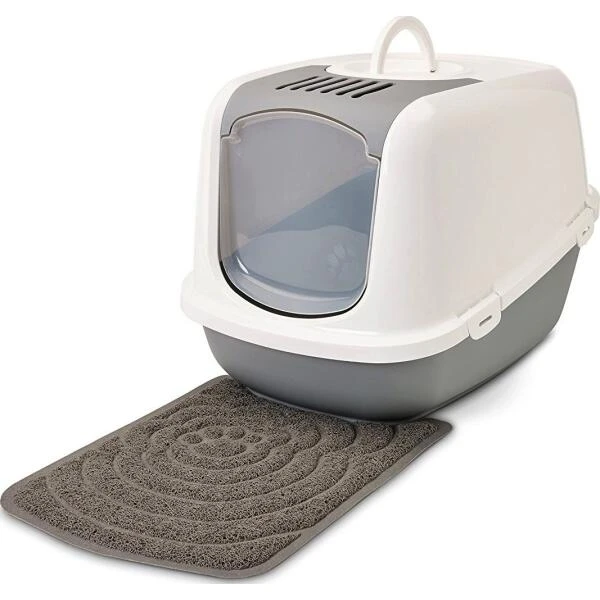 Mat Voor Kattenbak Grijs 48 × 31,5 Cm 3 Mat Voor Kattenbak Grijs 48 × 31,5 Cm