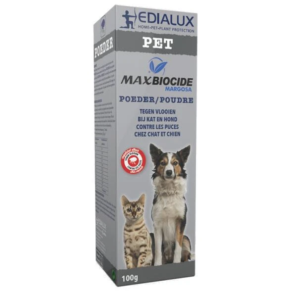 EDIALUX Max Biocide Poeder Tegen Vlooien - 100 G 3 EDIALUX Max Biocide Poeder Tegen Vlooien - 100 G