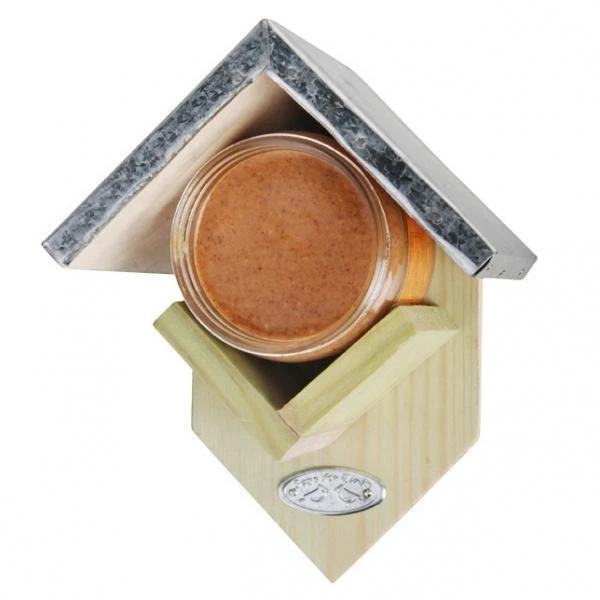 ESSCHERT DESIGN Pindakaaspothouder Met Zinken Dak 4 ESSCHERT DESIGN Pindakaaspothouder Met Zinken Dak - Afbeelding 2