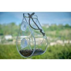 Raamvoederhuis Druppelvorm - Transparant -Boerderijdieren Winkel raamvoederhuis dewdrop 1669977845 1 600