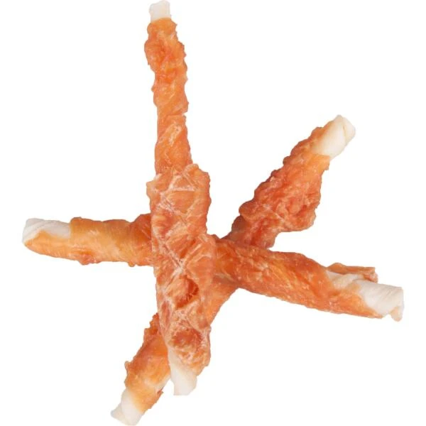 Runderhuid Met Kip Sticks - 12 Cm - Set Van 6 Stuks 3 Runderhuid Met Kip Sticks - 12 Cm - Set Van 6 Stuks