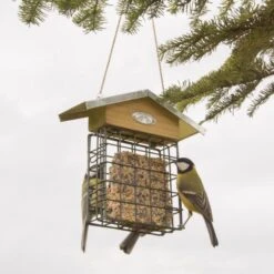 ESSCHERT DESIGN Vetblokhouder Met Zinken Dak -Boerderijdieren Winkel vetblokhouder met zinken dak 1548681335 3 600