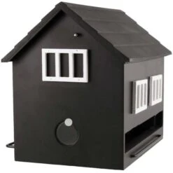 Voederhuis Met Bad, Zwart -Boerderijdieren Winkel voederhuis met bad zwart 1537260949 1 600