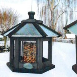 Vogelvoederhuis Met Ingebouwde Zadensilo - Zeskant -Boerderijdieren Winkel voederhuis met zadensilo 1512730891 1 600