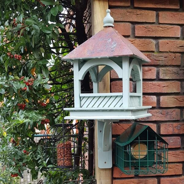 Voedertafel Koperen Afdak (muurmodel) 3 Voedertafel Koperen Afdak (muurmodel)