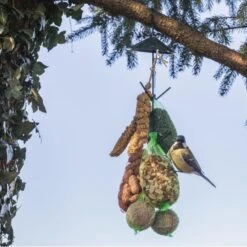 ESSCHERT DESIGN Vogelvoederhaak Met Donkergroen Dakje -Boerderijdieren Winkel vogelvoederhaak groen 1538483814 1 600
