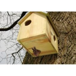 ESSCHERT DESIGN Nestkast Voor Eekhoorns - Naturel Hout 9 ESSCHERT DESIGN Nestkast Voor Eekhoorns - Naturel Hout -Boerderijdieren Winkel woonhuisje eekhoorns naturel hout 1484053233 2 600