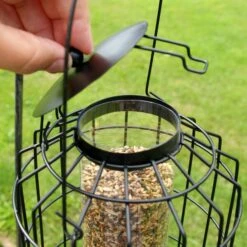 Zadenvoedersilo Kleine Vogels - Zwart -Boerderijdieren Winkel zaadvoedersilo voor kleine vogels 1565956077 3 600